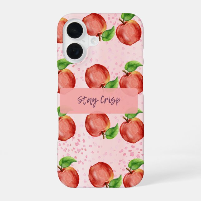 Stay Crisp (apple) iPhone 16 Case (Back)