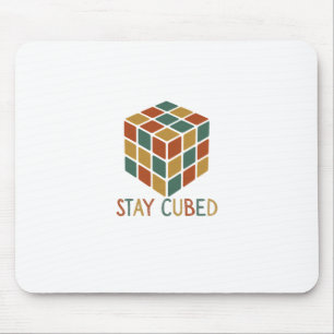 Stay Cubed Logic Cube Retro Style Puzzle Mouse Mat