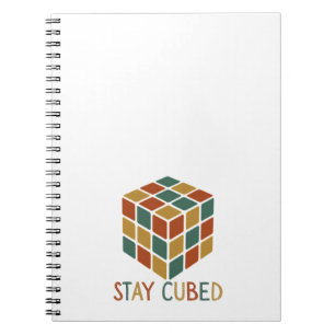 Stay Cubed   Logic Cube Retro Style Puzzle Notebook