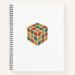 Stay Cubed   Logic Cube Retro Style Puzzle Notebook