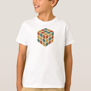 Stay Cubed   Logic Cube Retro Style Puzzle T-Shirt