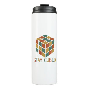 Stay Cubed Logic Cube Retro Style Puzzle Thermal Tumbler
