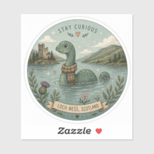 Stay Curious Cosy Cryptid Nessie Loch Ness Monster