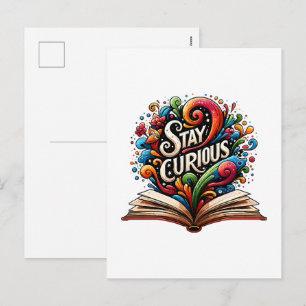 Stay Curious Holiday Postcard