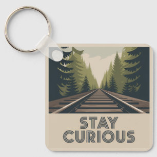 Stay Curious Key Ring