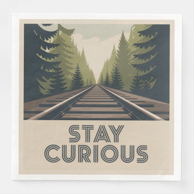 Stay Curious Napkin (Front)