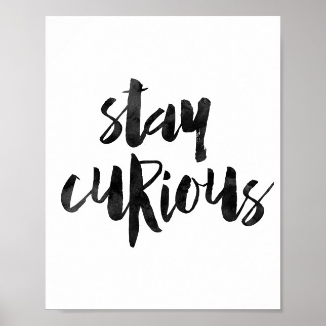 Stay Curious Poster (Front)
