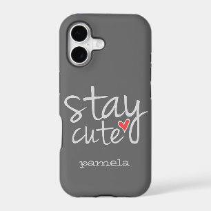 Stay Cute iPhone 5 Barely There Case, Grey