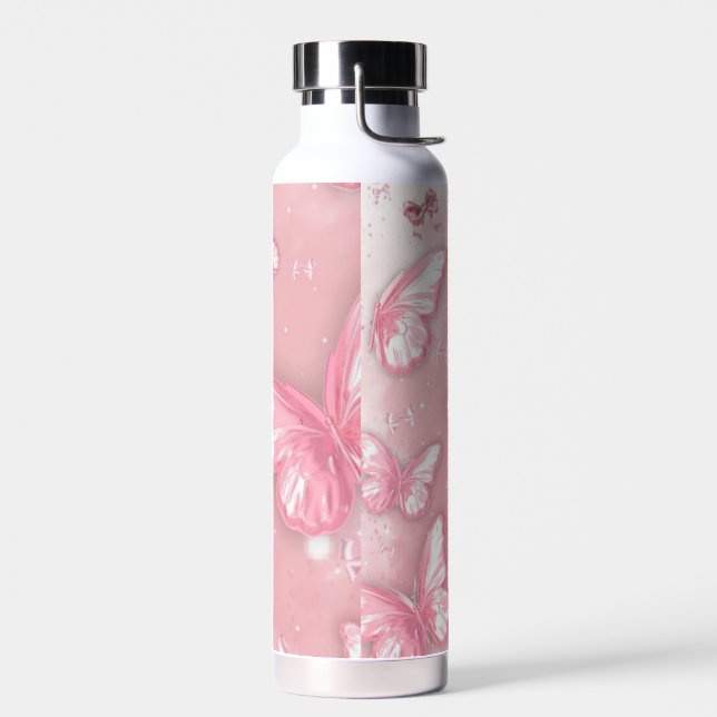 Stay Cute, Stay Cool 🦋 Water Bottle (Left)