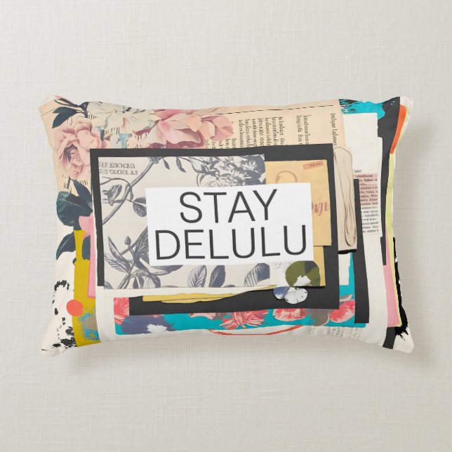 Stay Delulu Decorative Cushion (Front)