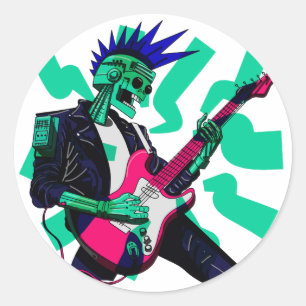 Stay Electric Classic Round Sticker