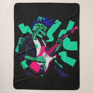 Stay Electric Sherpa Blanket