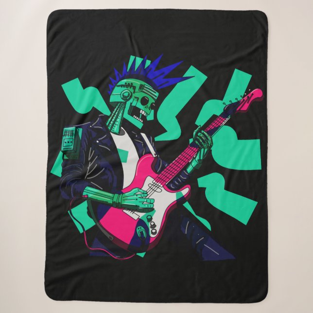 Stay Electric Sherpa Blanket (Front)
