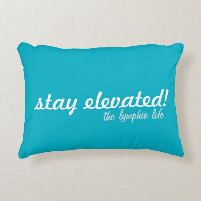 Stay Elevated Brushed Polyester Pillow 16" x 12" (Front)