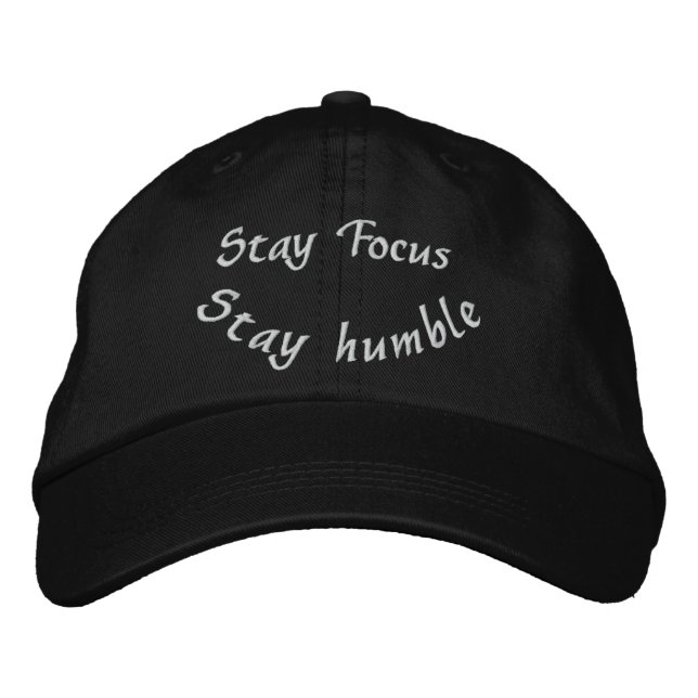 Stay _Embroidered Hat (Front)