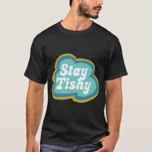 Stay Fishy (Aqua on Green) T-Shirt
