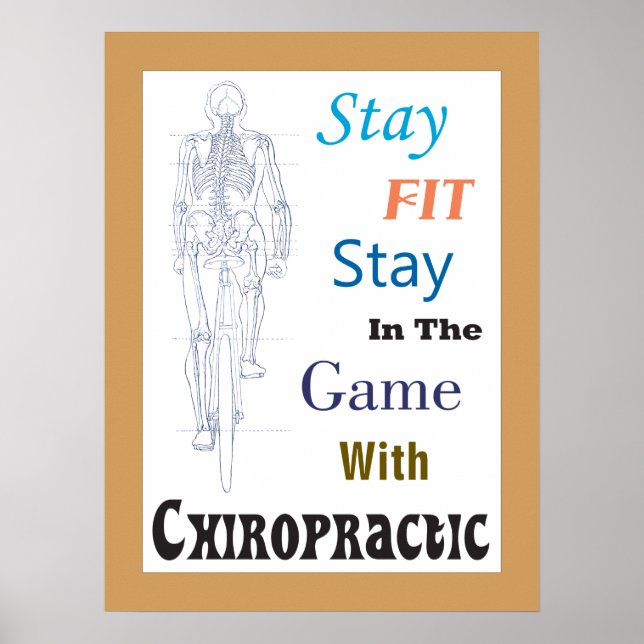 Stay Fit With Chiropractic Office Poster Customize (Front)