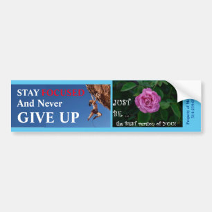 Stay Focused... and Be The Best... sticker/magnet Bumper Sticker