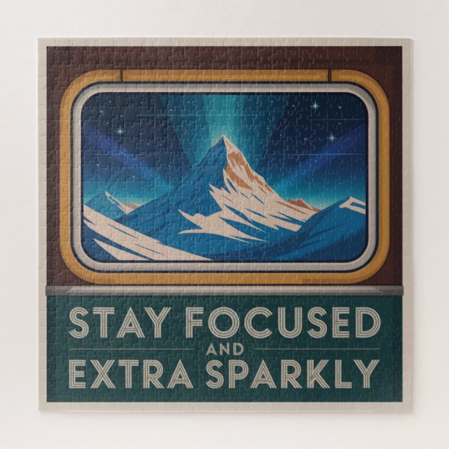 Stay Focused And Extra Sparkly Jigsaw Puzzle (Vertical)