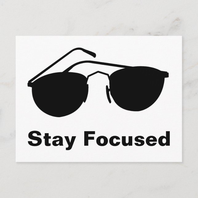 Stay Focused in 2026 Postcard (Front)