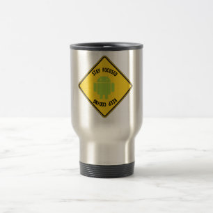 Stay Focused Keep Coding (Top Bottom Sign) Travel Mug