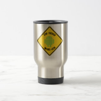 Stay Focused Keep Coding (Top Bottom Sign) Travel Mug
