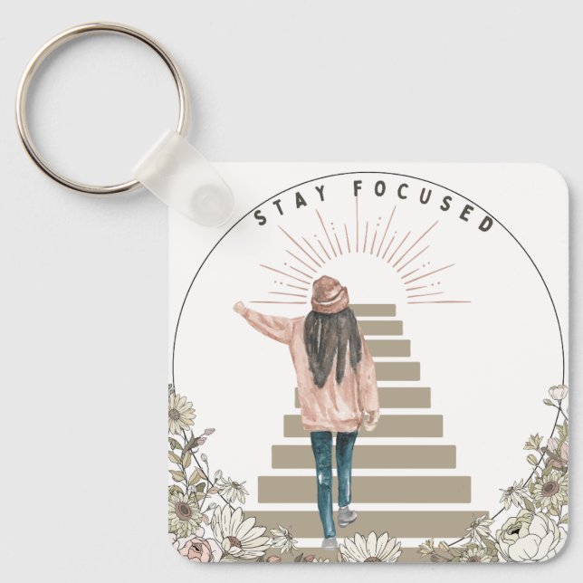 Stay Focused Key Ring (Front)