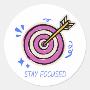 Stay Focused – Minimal Motivational Sticker