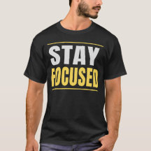 Stay Focused Motivational Typography Quote