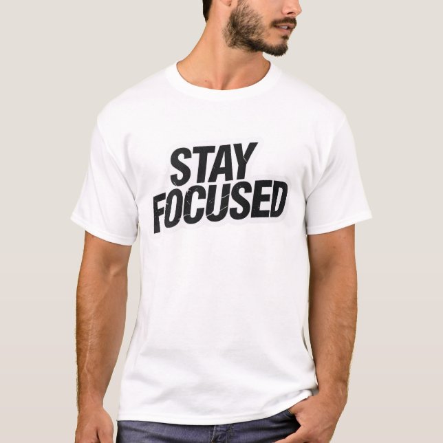 “Stay Focused T-Shirt – Motivational Youth Tee” (Front)