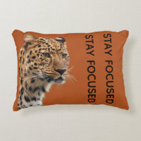 Stay Focused Tiger Motivation Wall Art Poster