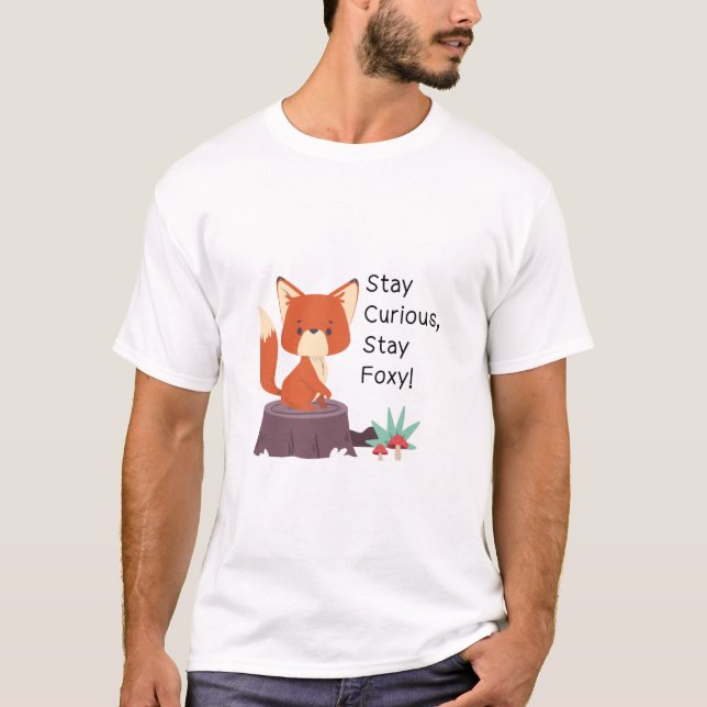 Stay Foxy Inspirational Men’s Fox Tee (Front)