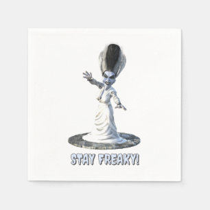 Stay Freaky! Bride of Frankenstein Napkin