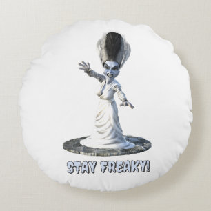Stay Freaky! Bride of Frankenstein Round Cushion