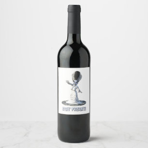 Stay Freaky! Bride of Frankenstein Wine Label