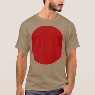 Stay Free Blank Red Stylish Circle Novelty Graphic T-Shirt