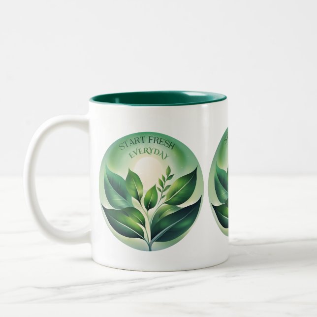 Stay Fresh Everyday Two-Tone Coffee Mug (Left)