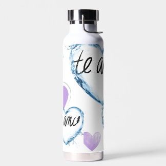 Stay Fresh Te Amo Water Bottle – Romantic Heart De