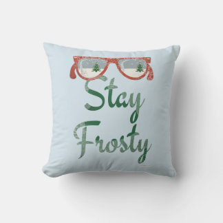 Stay Frosty Winter Saying Cushion