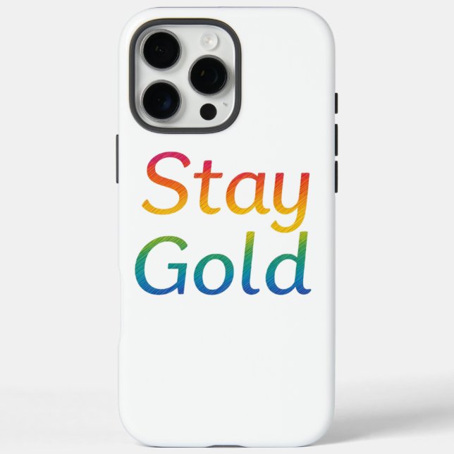 Stay Gold iPhone Cover (Back)