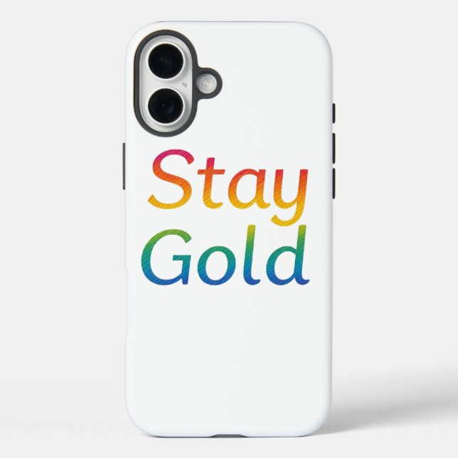 Stay Gold iPhone Cover (Back)