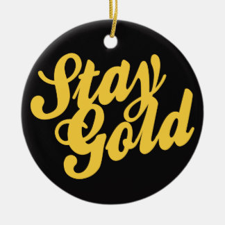 Stay Gold - Outsiders Ceramic Tree Decoration