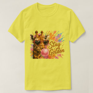 Stay Golden Giraffe Cute Safari Animal T-Shirt