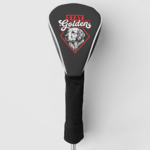 Stay Golden Golden Retriever Dog Golf Head Cover