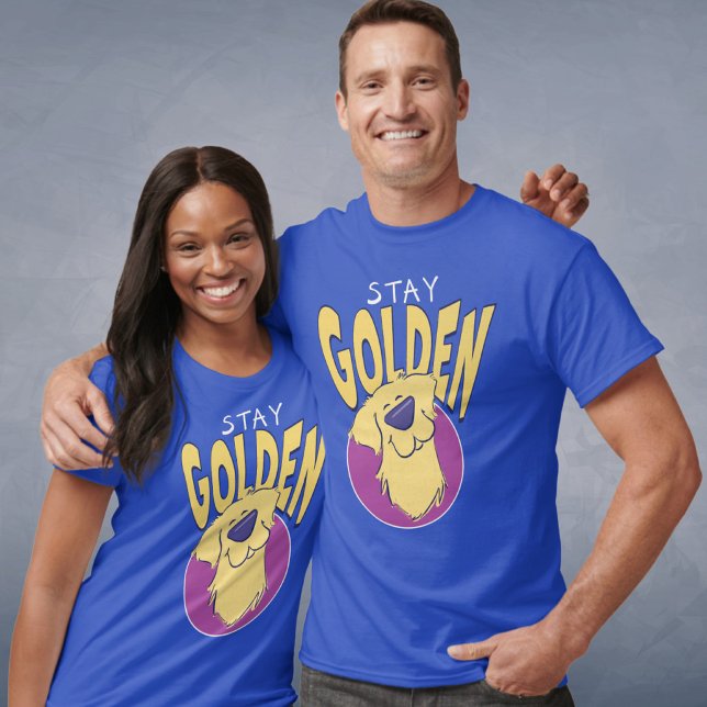 "Stay Golden" Golden Retriever Graphic Unisex T-Shirt (Creator Uploaded)