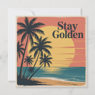 Stay Golden Holiday Card