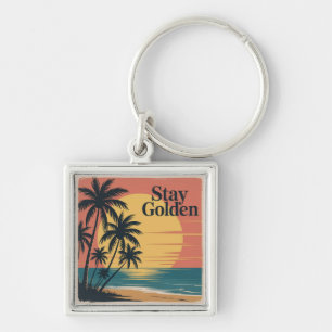 Stay Golden Key Ring