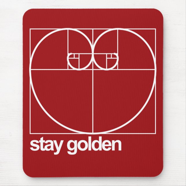 Stay Golden Mouse Mat (Front)