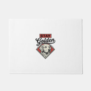 Stay Golden Retriever Vintage Dog Vector Design_1 Doormat