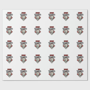 Stay Golden Retriever Vintage Dog Vector Design_1 Wrapping Paper